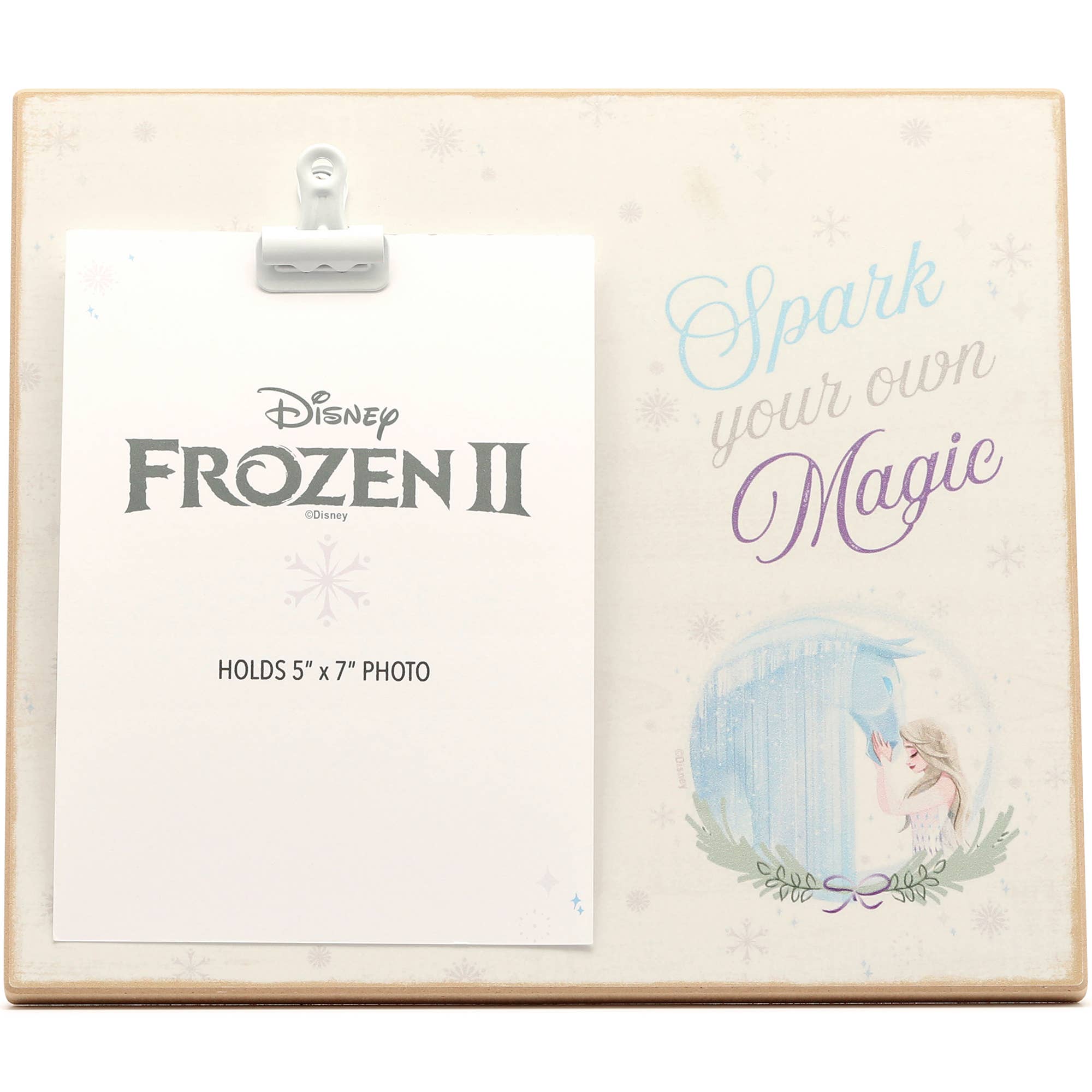 Disney Frozen Elsa & Nokk Spark Your Own Magic Photo Frame: Wood
