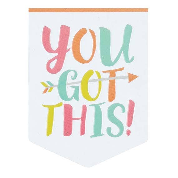 You Got This Embossed Metal Magnet: Tin
