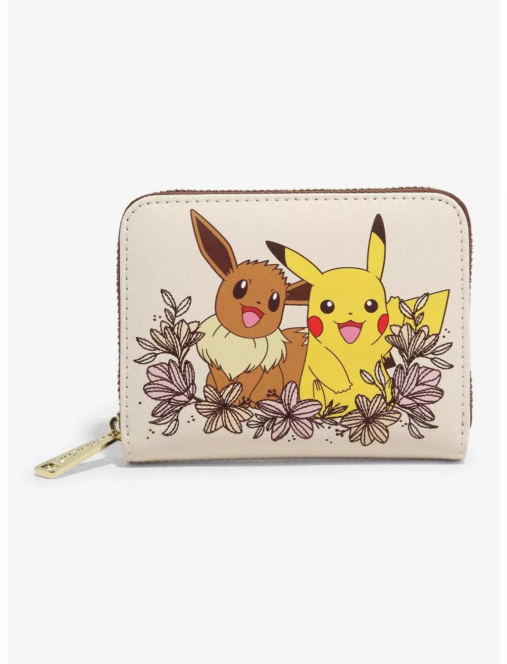 Loungefly Pokemon Pikachu and Eevee Floral Mini Backpack and Wallet