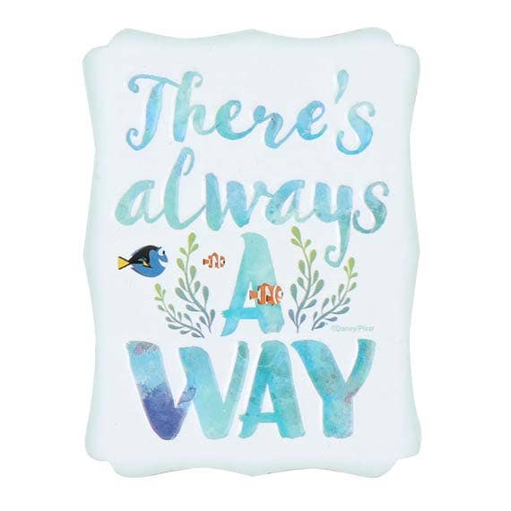 Finding Dory There's Always A Way Embossed Metal Magnet: Tin
