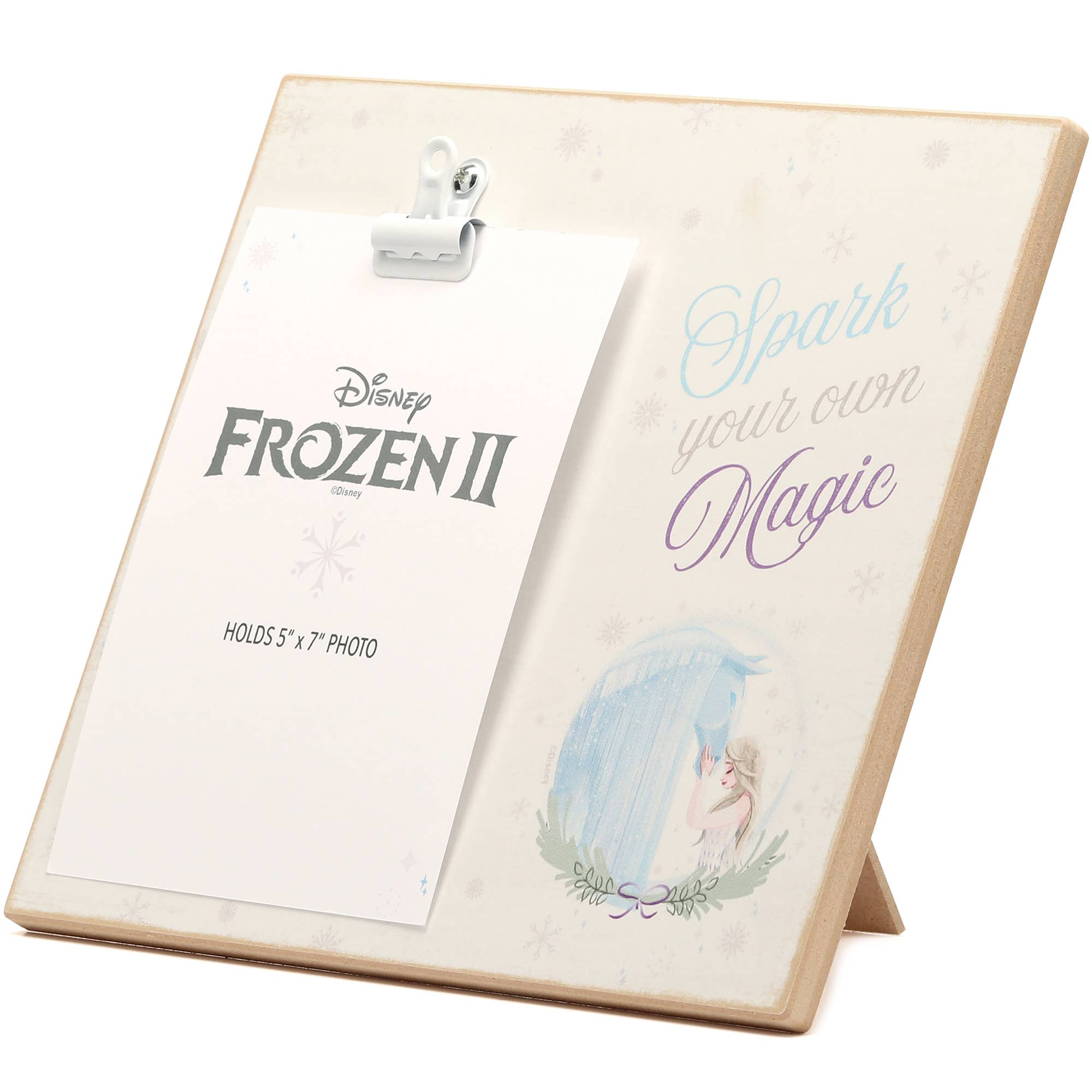 Disney Frozen Elsa & Nokk Spark Your Own Magic Photo Frame: Wood