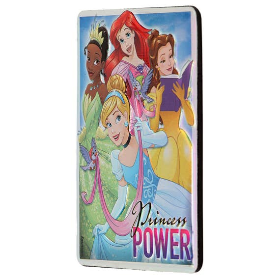 Disney Princess - "Princess Power" Embossed Metal Magnet: Metal