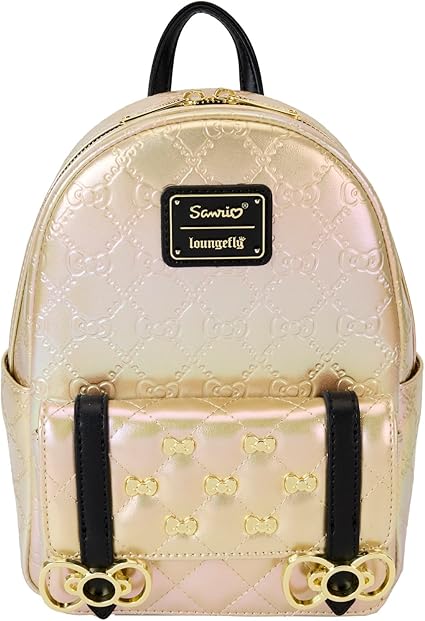 Loungefly Sanrio 50th Anniversary Metallic Gold Mini Backpack