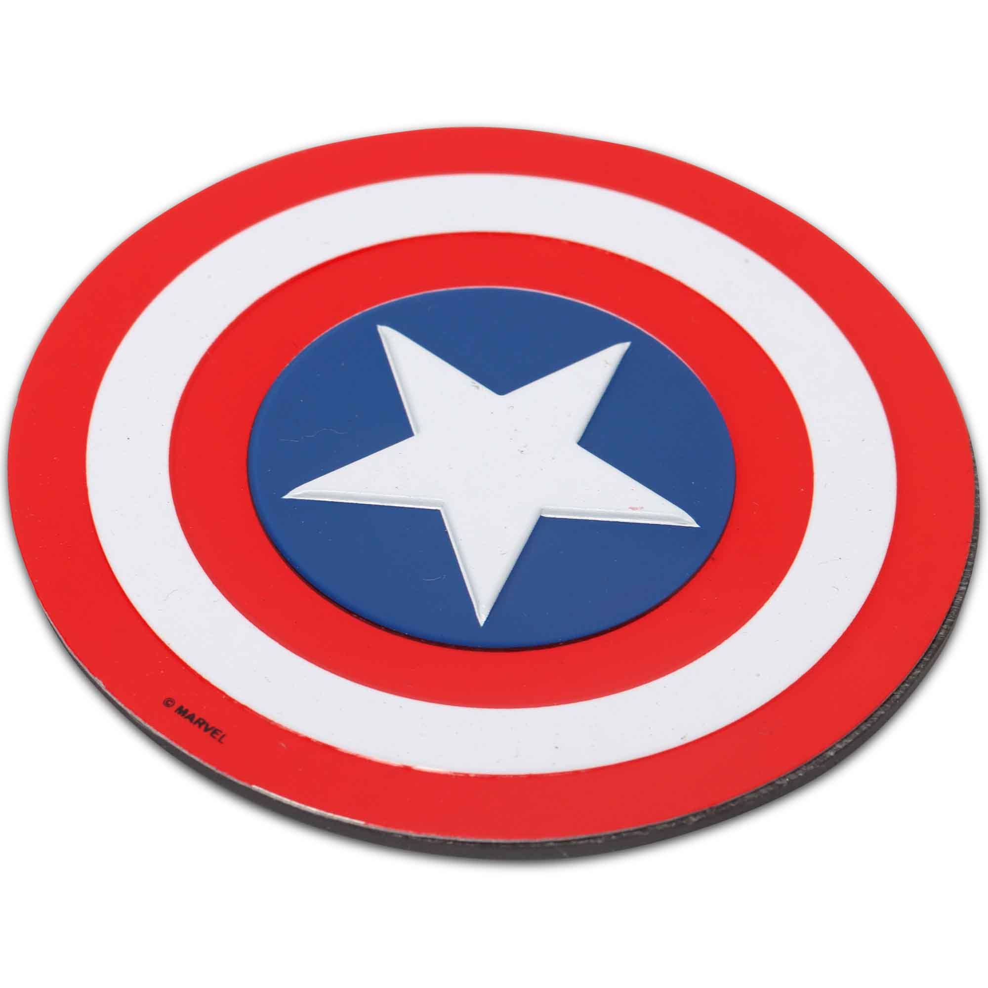Marvel Captain America Shield Embossed Metal Magnet: Tin