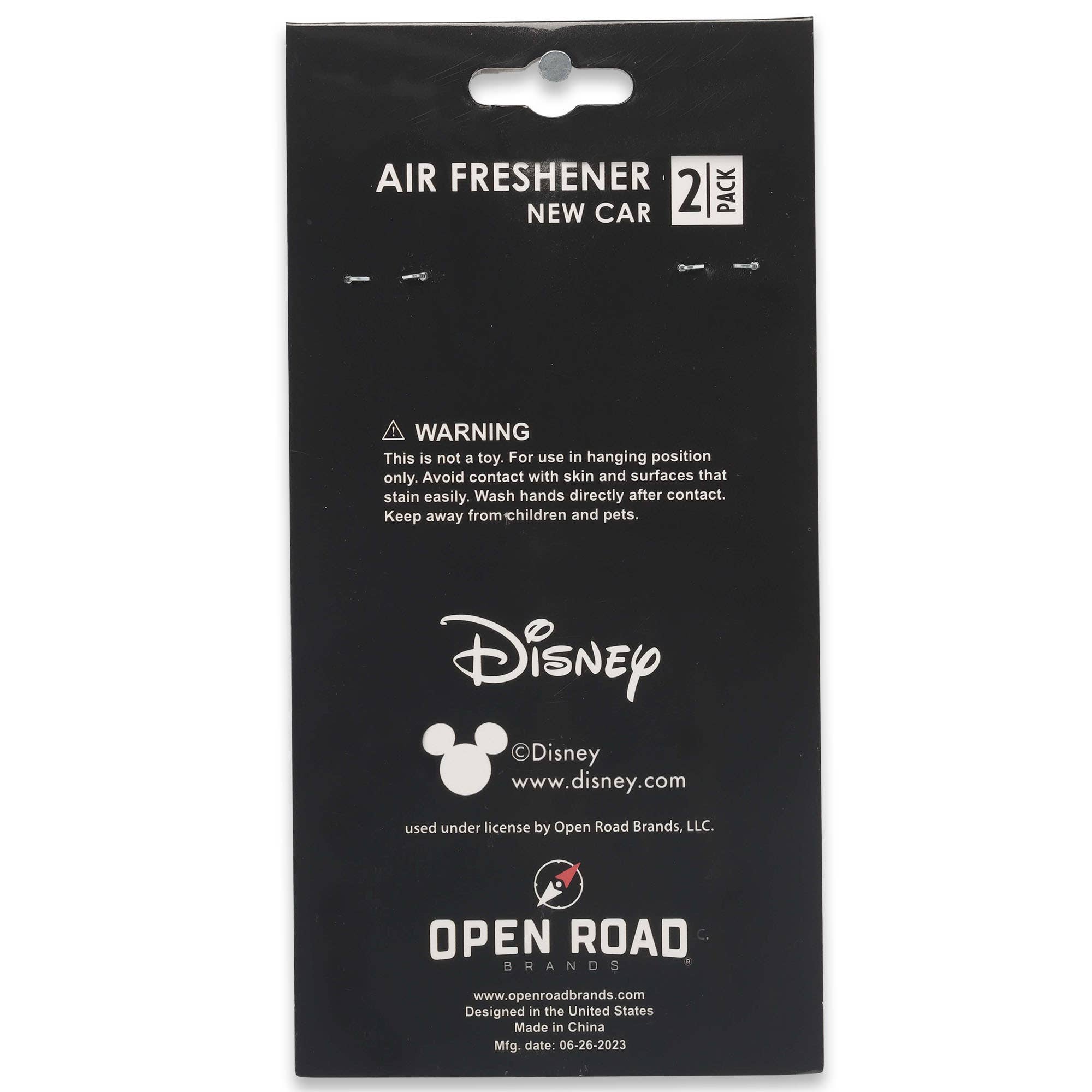Disney Mickey Mouse in Sunglasses Car Air Freshener 2 pack: Fabric
