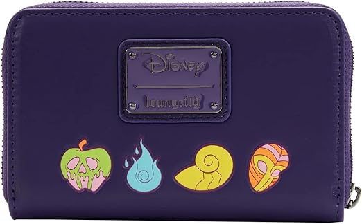 Loungefly Disney Villains in the Dark Zip Around Wallet