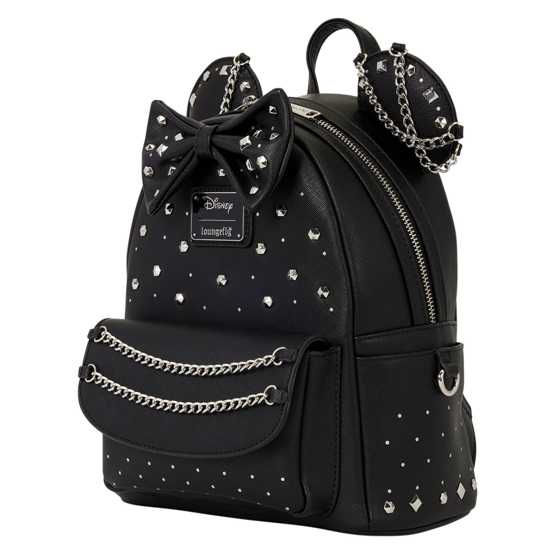 Loungefly Disney Minnie Mouse Studs & Chains Mini Backpack