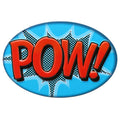 Pow Embossed Metal Magnet: Tin
