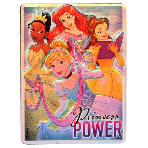 Disney Princess - "Princess Power" Embossed Metal Magnet: Metal