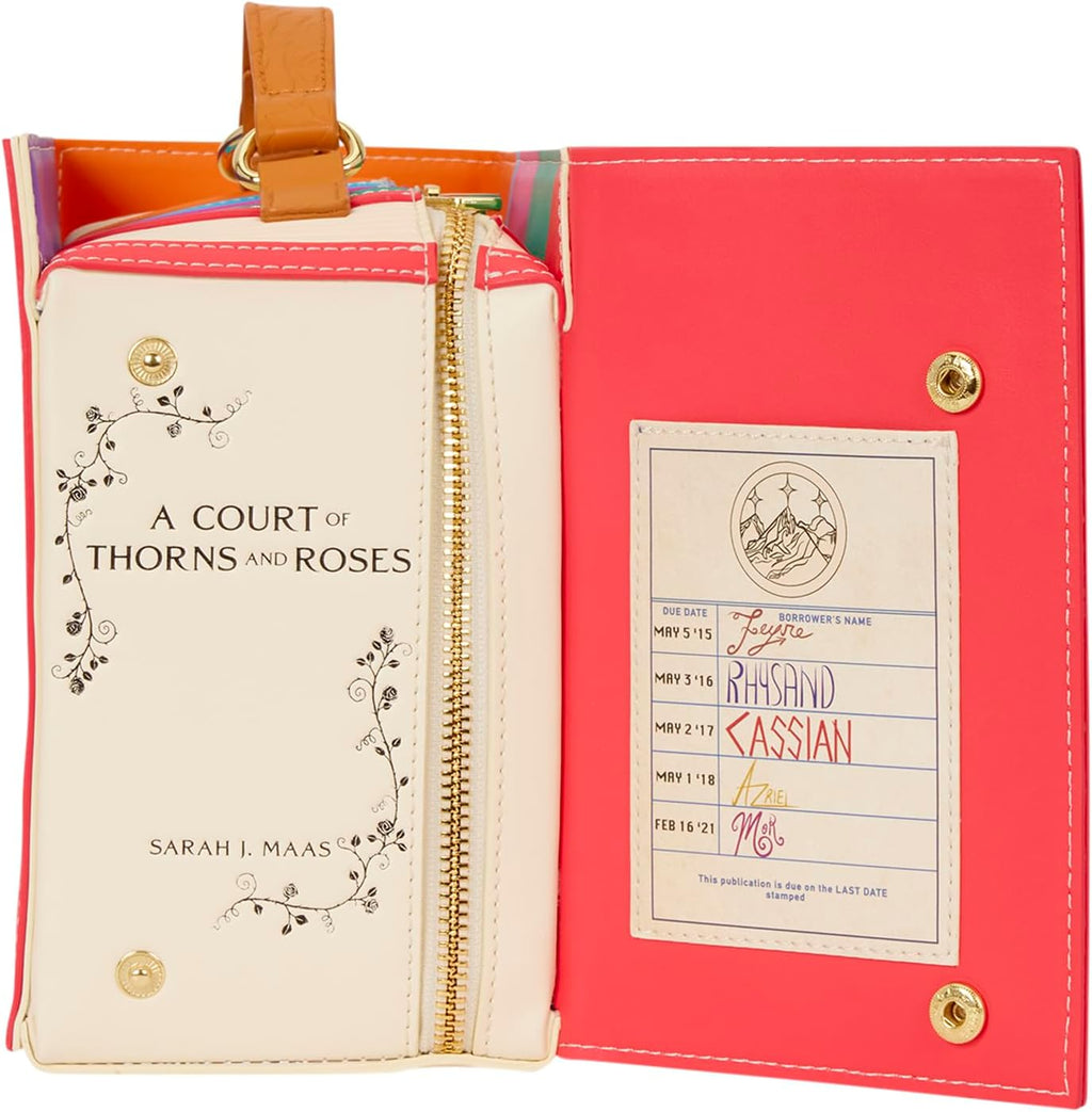 Loungefly A Court of Thorns and Roses Book Series Figural Crossbody Bag
