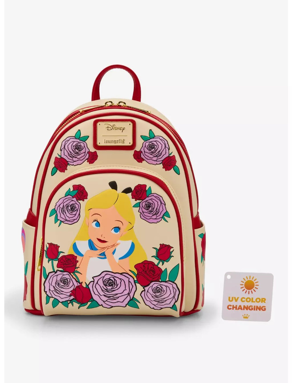Loungefly Disney Alice in Wonderland Color Changing Roses Mini Backpack