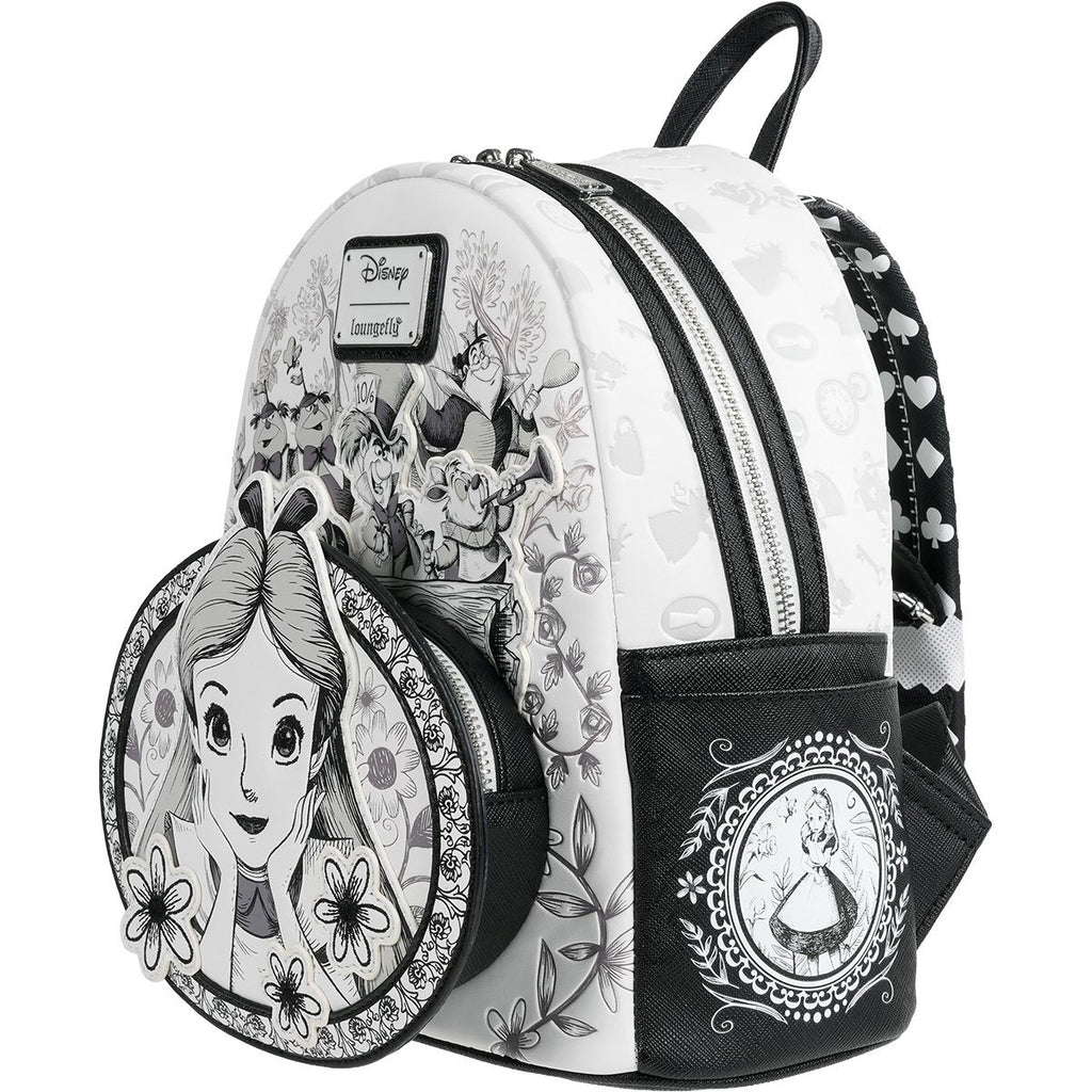 Loungefly Alice in Wonderland Sketch Mini-Backpack – Whimsical Bags