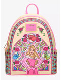 Loungefly Disney Sleeping Beauty Aurora Stained Glass Portrait Mini Backpack