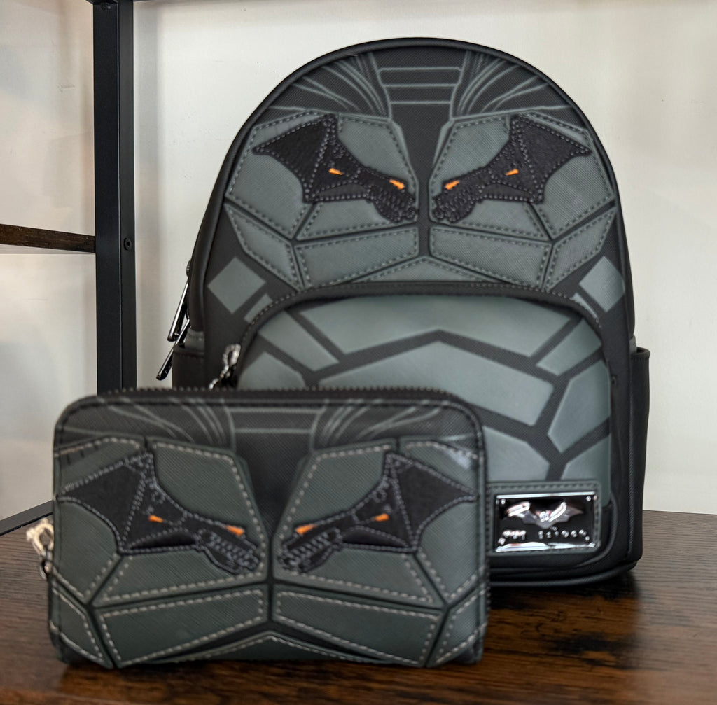 Loungefly DC The Batman Mini Backpack with Matching Wallet