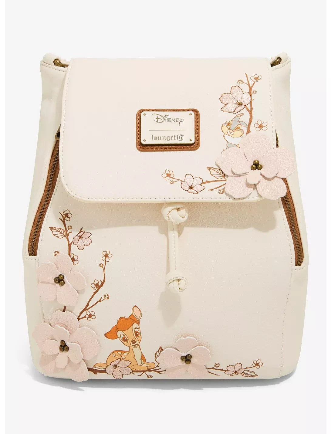 Loungefly Disney Bambi Cherry Blossom Flap Mini Backpack
