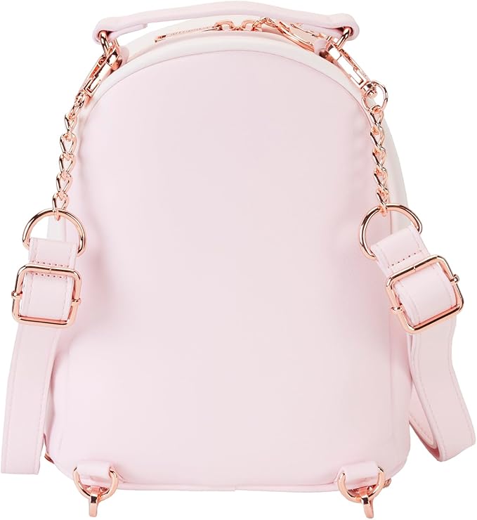 Loungefly Barbie Rose Gold Logo Convertible Backpack: Chic Style on the Go!
