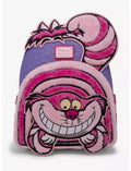 Loungefly Disney Alice in Wonderland Fuzzy Cheshire Cat Mini Backpack