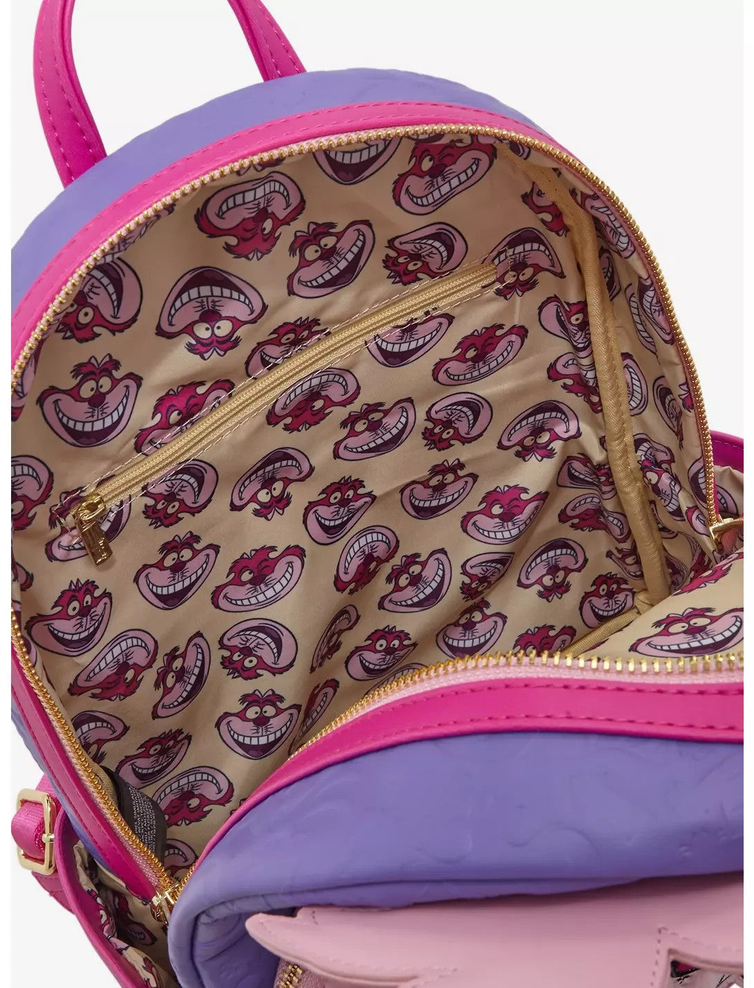 Loungefly Disney Alice in Wonderland Fuzzy Cheshire Cat Mini Backpack