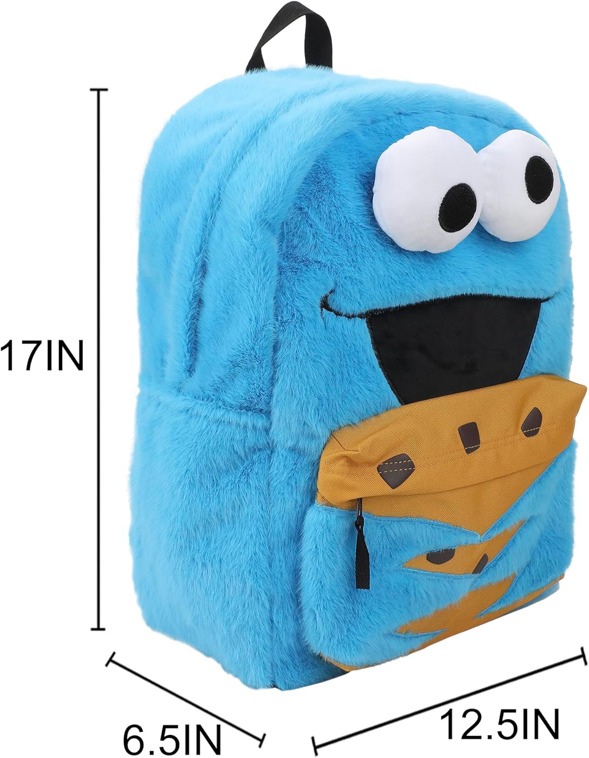 BioWorld Sesame Street Cookie Monster 17" Blue Backpack