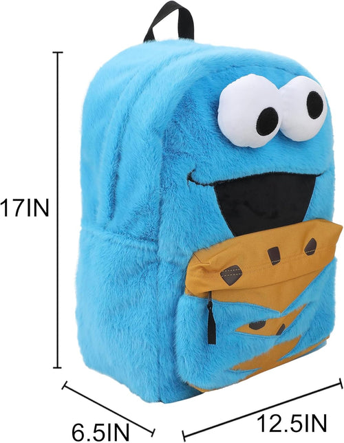 BioWorld Sesame Street Cookie Monster 17" Blue Backpack