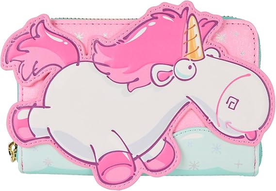 Loungefly Universal Minions Fluffy Unicorn Zip Around Wallet