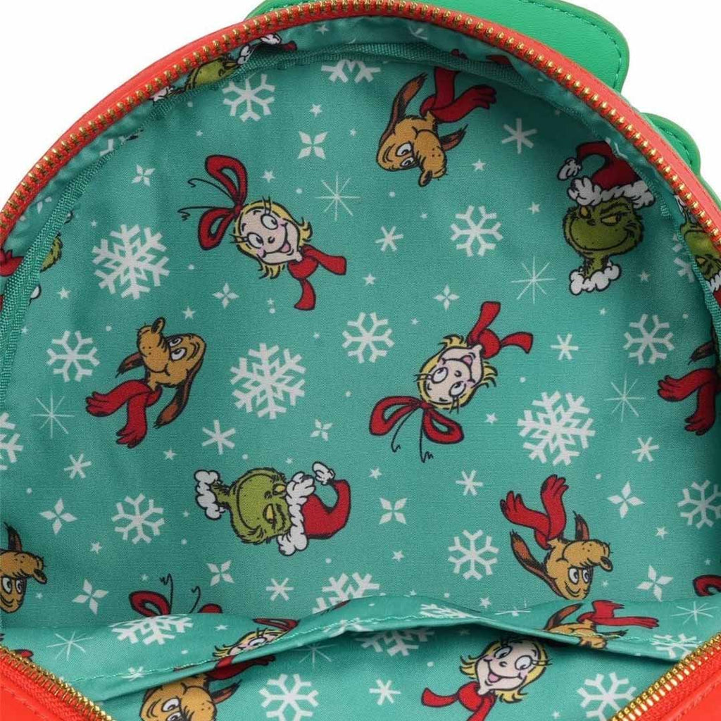 Loungefly How the Grinch Stole Christmas Grinch Christmas Sweater Mini-Backpack
