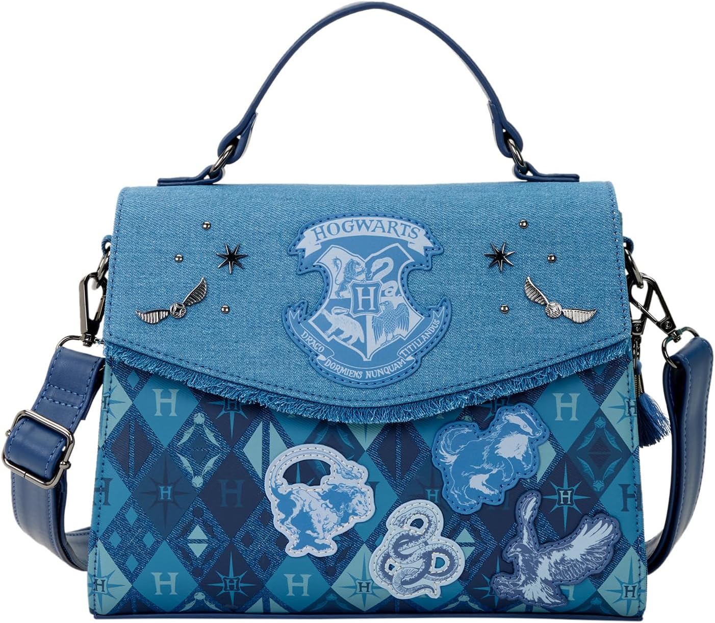 Loungefly Warner Bros Harry Potter Denim Crossbody Bag