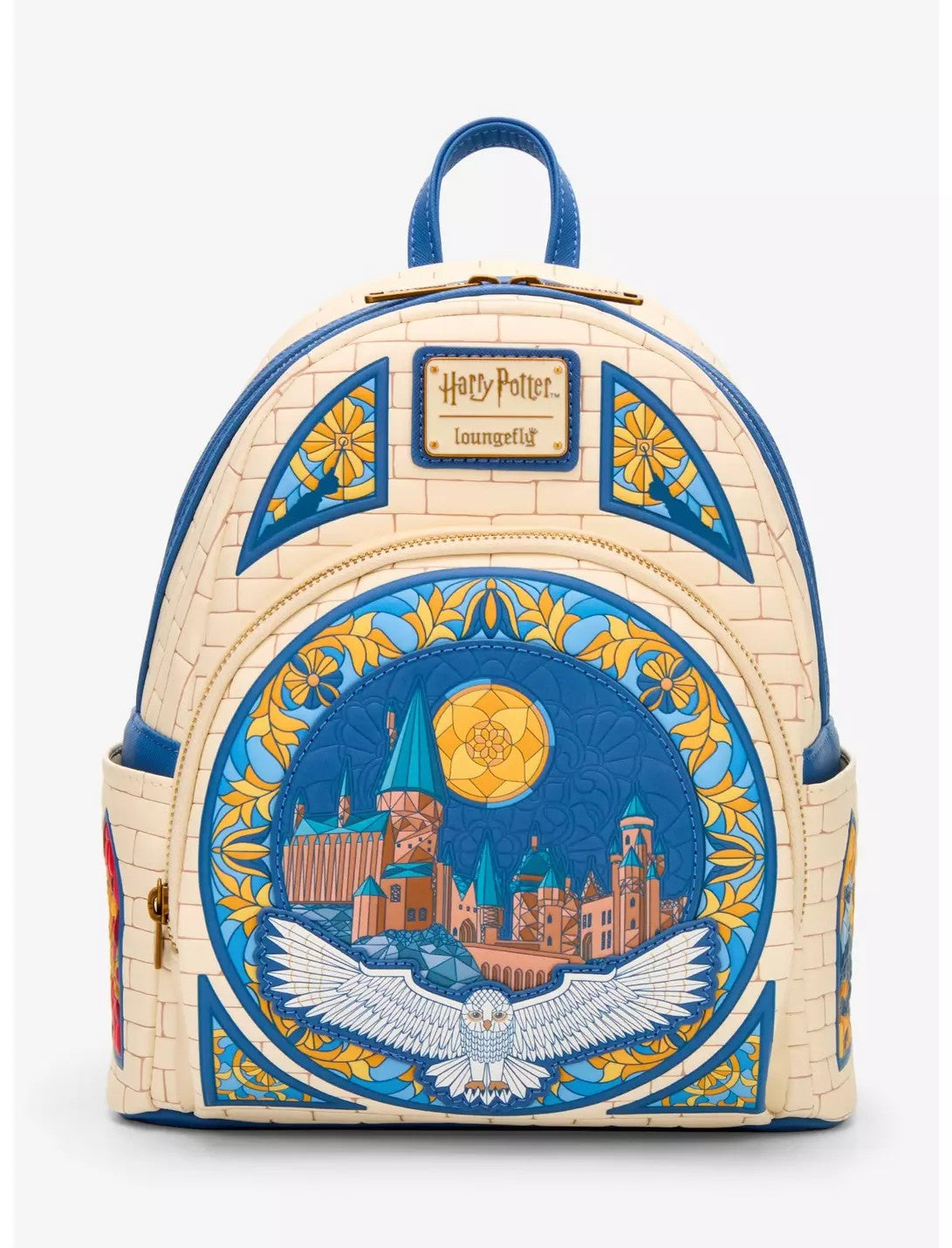 Loungefly Harry Potter Hedwig Hogwarts Stained Glass Mini Backpack