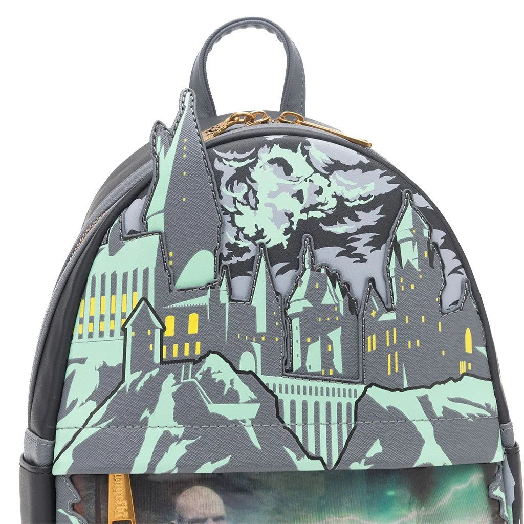 Loungefly Harry Potter Glow in the Dark Battle of Hogwarts Lenticular Mini Backpack