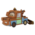 Loungefly Disney Pixar Cars 20th Anniversary Tow Mater Figural Crossbody Bag