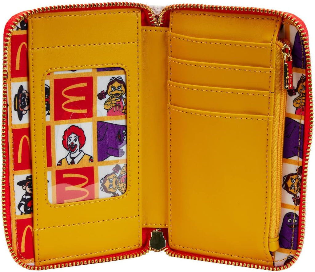 Loungefly McDonalds Ronald And Friends Zip Around Wallet