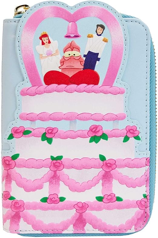 Loungefly Disney Little Mermaid Wedding Cake Zip Around Wallet
