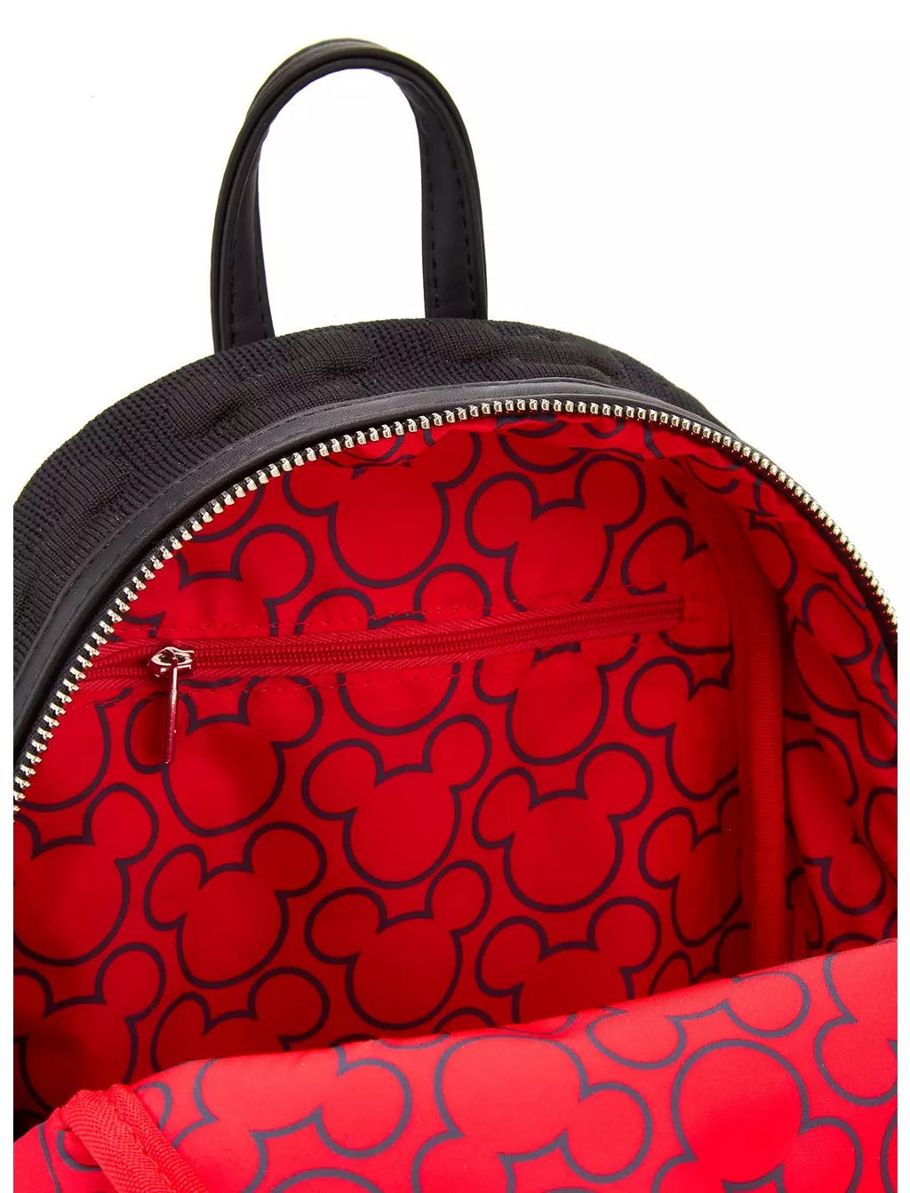 Loungefly Disney Mickey Mouse Silhouette Mesh Textured Mini Backpack