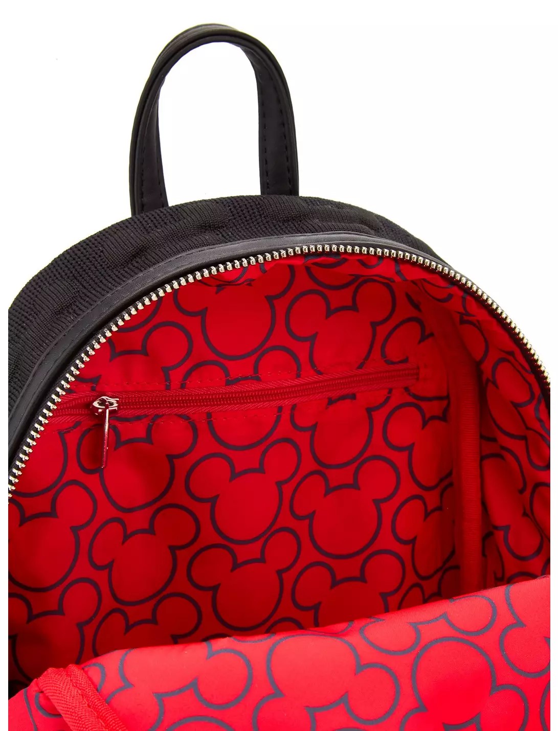 Loungefly Disney Mickey Mouse Silhouette Mesh Textured Mini Backpack