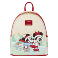 Loungefly Disney Mickey & Friends Holiday Ice Skating Mini Backpack