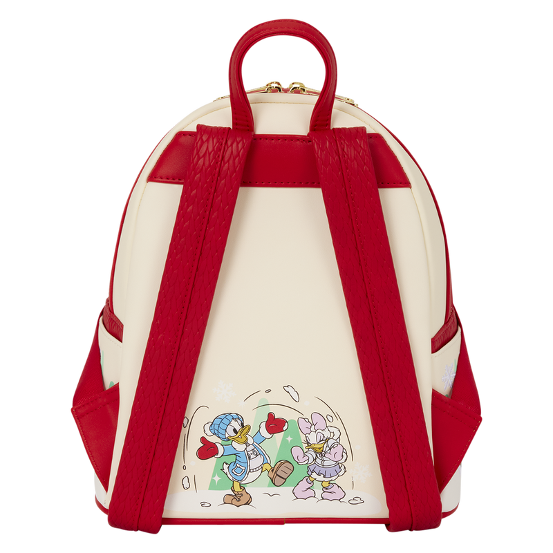 Loungefly Disney Mickey & Friends Holiday Ice Skating Mini Backpack