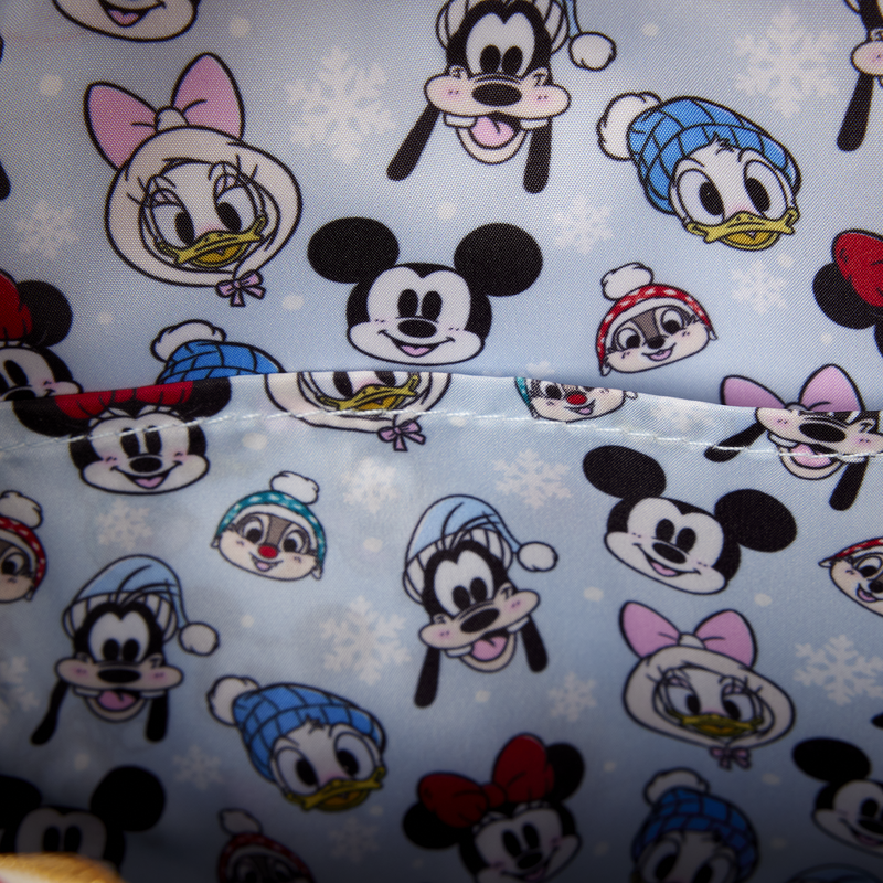 Loungefly Disney Mickey & Friends Holiday Ice Skating Mini Backpack