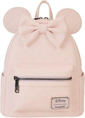 Loungefly Minnie Mouse Checkered Texture Mini Backpack
