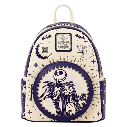 The Nightmare Before Christmas Jack Skellington and Sally Night Sky Mini-Backpack