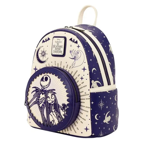 The Nightmare Before Christmas Jack Skellington and Sally Night Sky Mini-Backpack