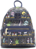 Loungefly Disney Nightmare Before Christmas Allover Print Tarot Backpack