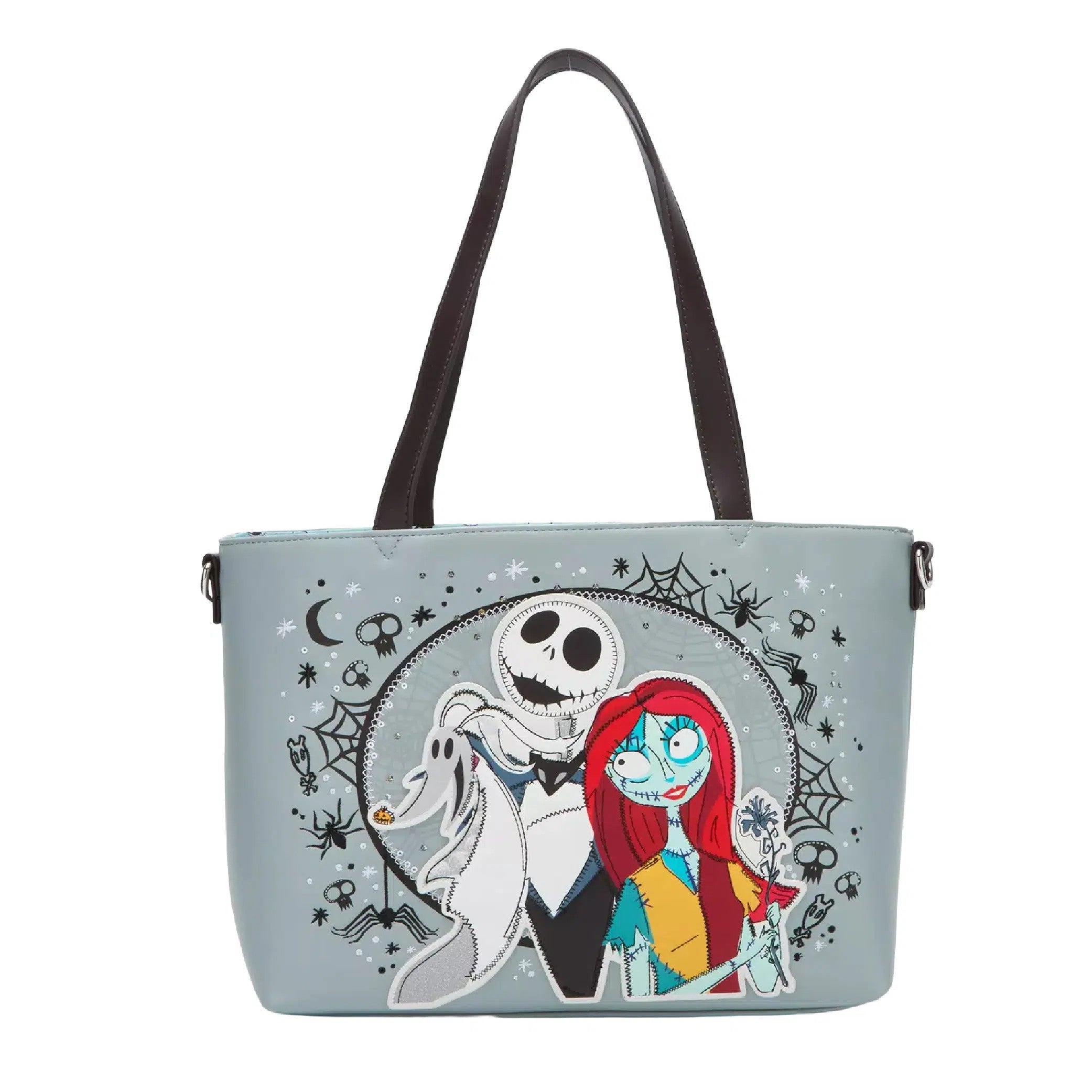 Loungefly Disney The Nightmare Before Christmas Jack, Sally, & Zero Sequin Tote and Wallet