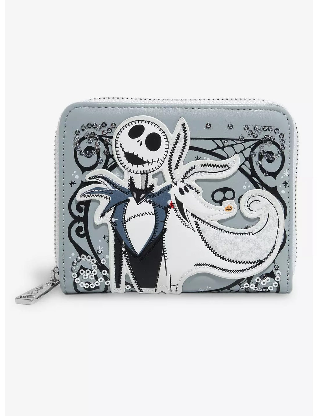 Loungefly Disney The Nightmare Before Christmas Jack, Sally, & Zero Sequin Tote and Wallet