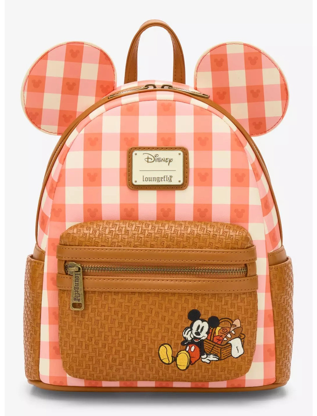 Loungefly Disney Mickey Mouse Picnic Ears Mini Backpack