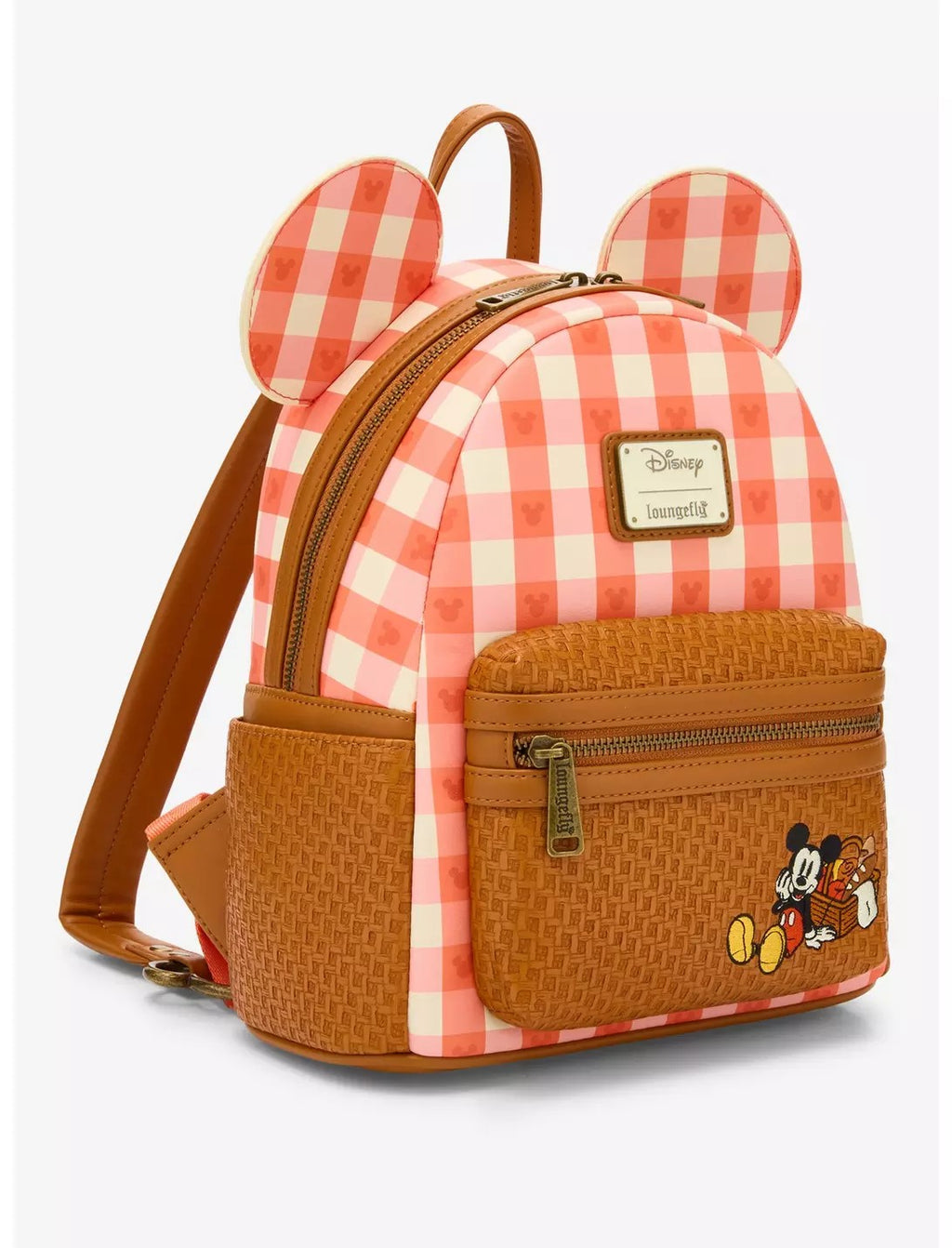 Loungefly Disney Mickey Mouse Picnic Ears Mini Backpack