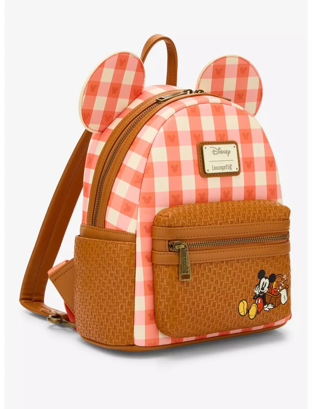 Loungefly Disney Mickey Mouse Picnic Ears Mini Backpack