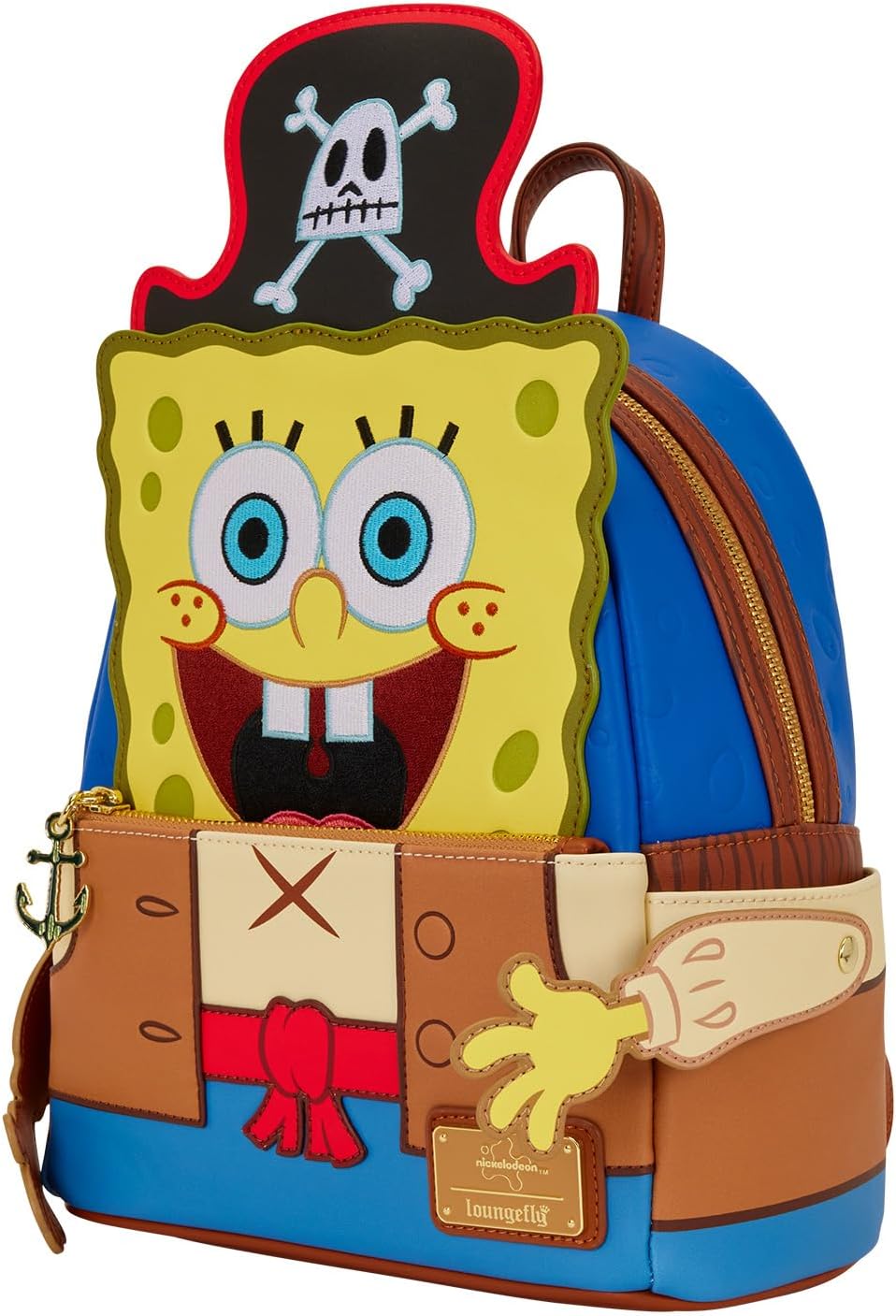 Loungefly Spongebob Squarepants Pirate Cosplay Mini Backpack