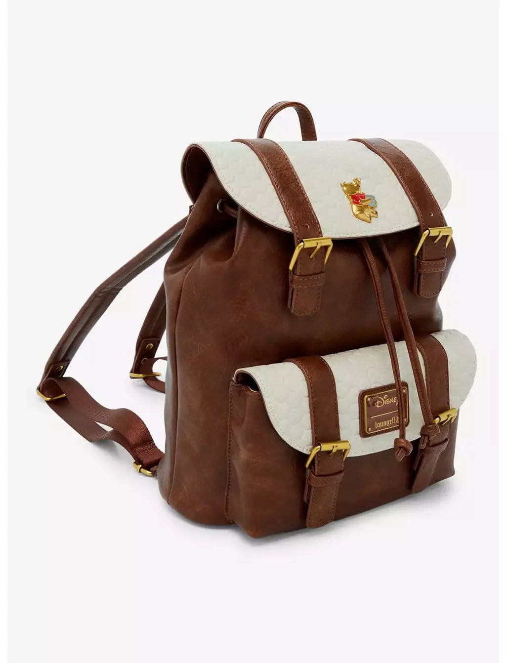 Loungefly Disney Winnie the Pooh Honeycomb Flap Mini Backpack