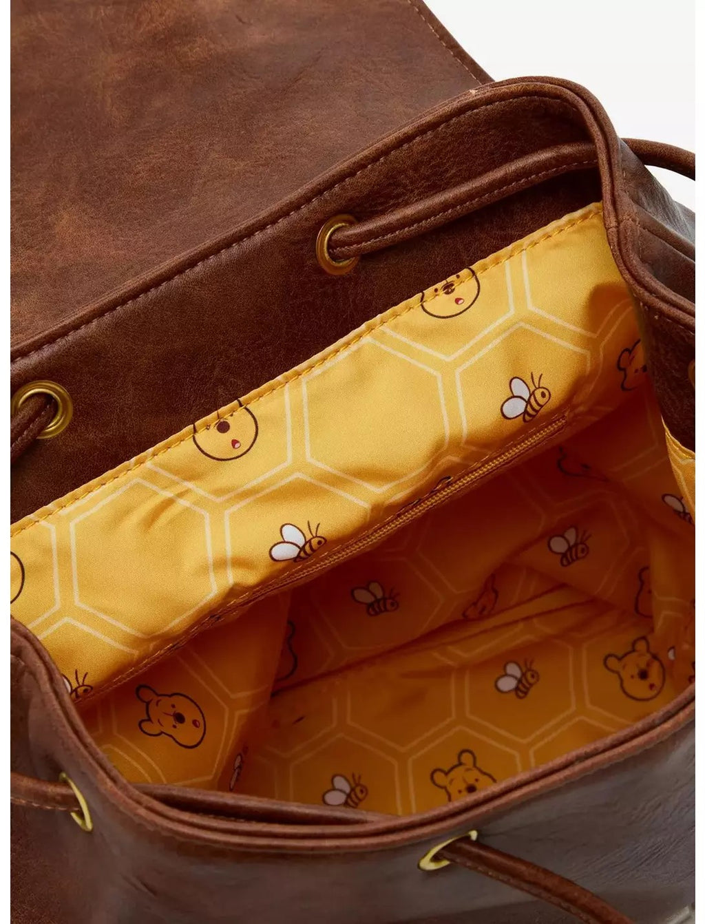 Loungefly Disney Winnie the Pooh Honeycomb Flap Mini Backpack
