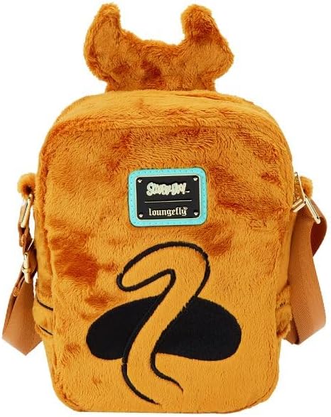 Loungefly Scooby-Doo Snacks Crossbuddies Cosplay Crossbody Bag with Coin Bag, Brown